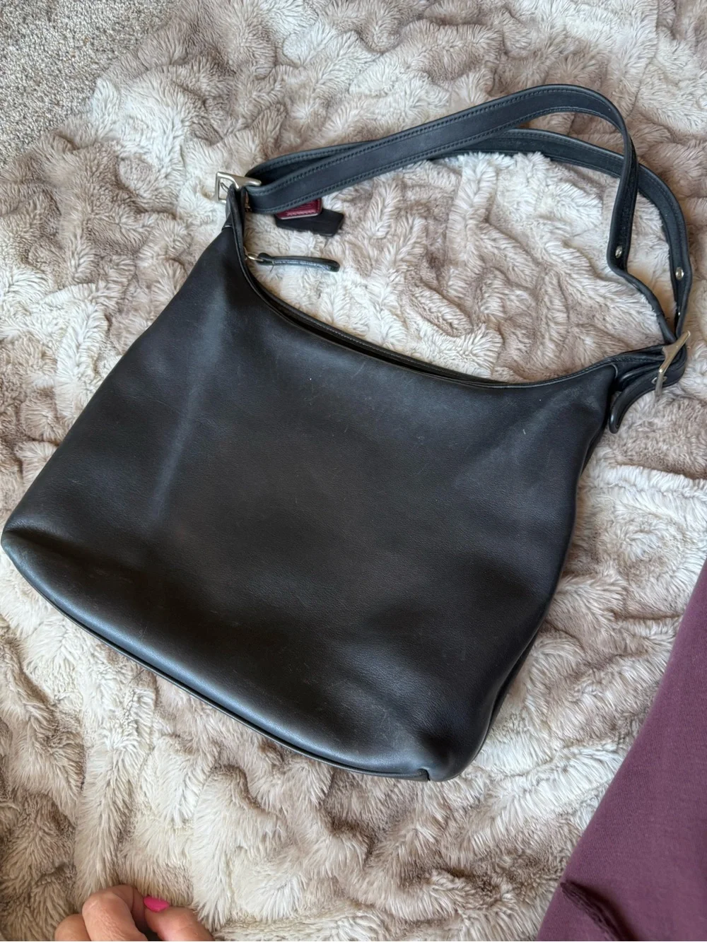 Coach Black Leather Shoulder Bag - Picture 12 of 14